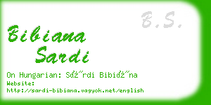 bibiana sardi business card